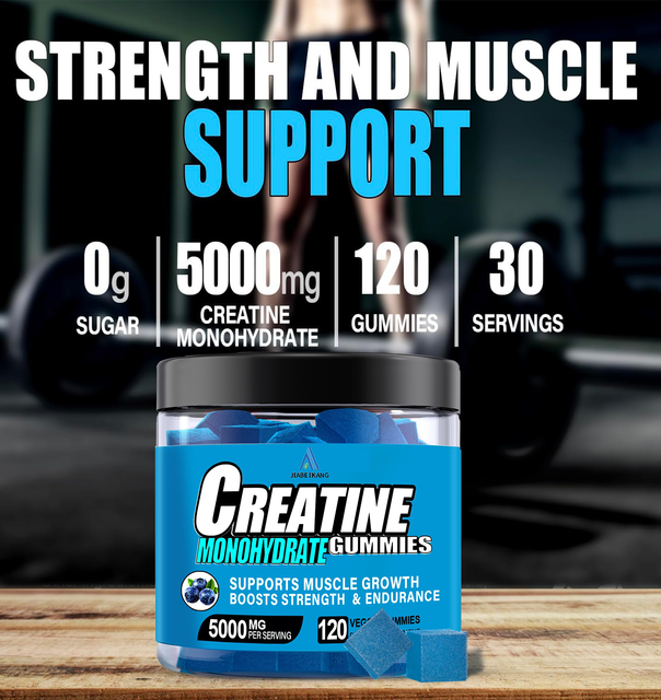 OEM ODM factory custom private label creatine monohydrate wholesale pre workout sport nutrition supplement gym creatine gummies - Image 2
