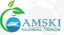 Amski global trade  – company logo, company info header