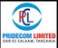PRIDECOM COMPANY LIMITED – company logo, company info header