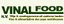 VINALFOOD – company logo, company info header