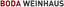 BODA-WEINHAUS – company logo, company info header