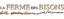 LA FERME DES BISONS – company logo, company info header