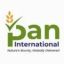 Pan International – company logo, company info header
