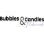 BUBBLES AND CANDLES – company logo, company info header