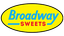 BROADWAY SWEETS – company logo, company info header