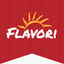 FLAVORI – company logo, company info header