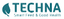 TECHNA – company logo, company info header