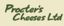 PROCTERS CHEESES LTD – company logo, company info header