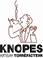 CAFE'S KNOPES – company logo, company info header