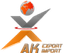 A.K.EXPORT-IMPORT – company logo, company info header