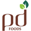 PD FOODS – company logo, company info header