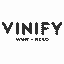 VINIFY – company logo, company info header