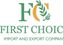 First choice trading company – company logo, company info header