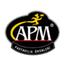 APM – company logo, company info header