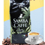SAMBA CAFFÉ – company logo, company info header