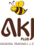 A K J PLUS GENERAL TRADING LLC – company logo, company info header