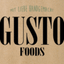 GUSTO FOODS – company logo, company info header