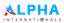 A Alpha Internationals – company logo, company info header
