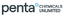 PENTA CHEMICALS – company logo, company info header