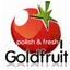 GOLDFRUIT – company logo, company info header