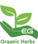 EG ORGANIC HERBS – company logo, company info header