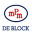 M.P.M. DE BLOCK – company logo, company info header