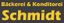BÄCKEREI UND KONDITOREI SCHMIDT – company logo, company info header