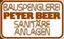 PETER BEER – company logo, company info header