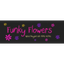 FUNKY FLOWERS – company logo, company info header
