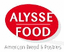 ALYSSE FOOD – company logo, company info header