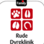 RUDE DYREKLINIK – company logo, company info header